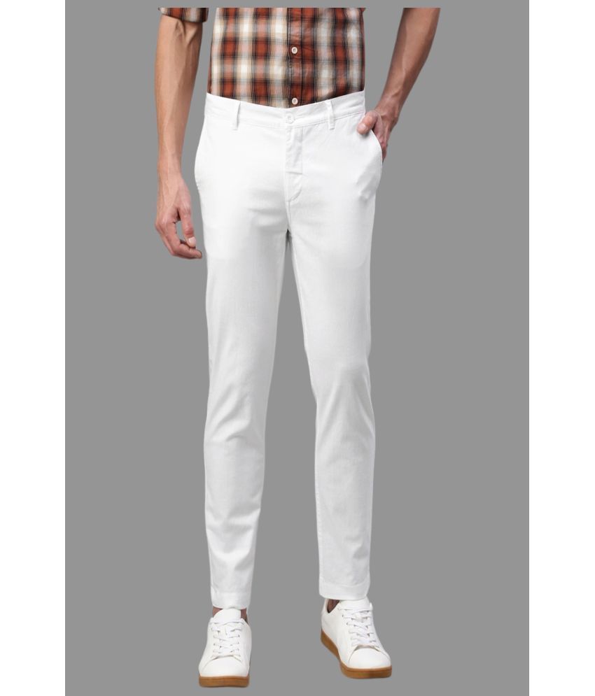     			HALOGEN White Regular Chinos ( Pack of 1 )