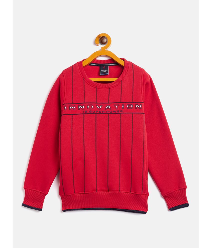 Hop N Jump - Red Fleece Boys Sweatshirt ( Pack of 1 )