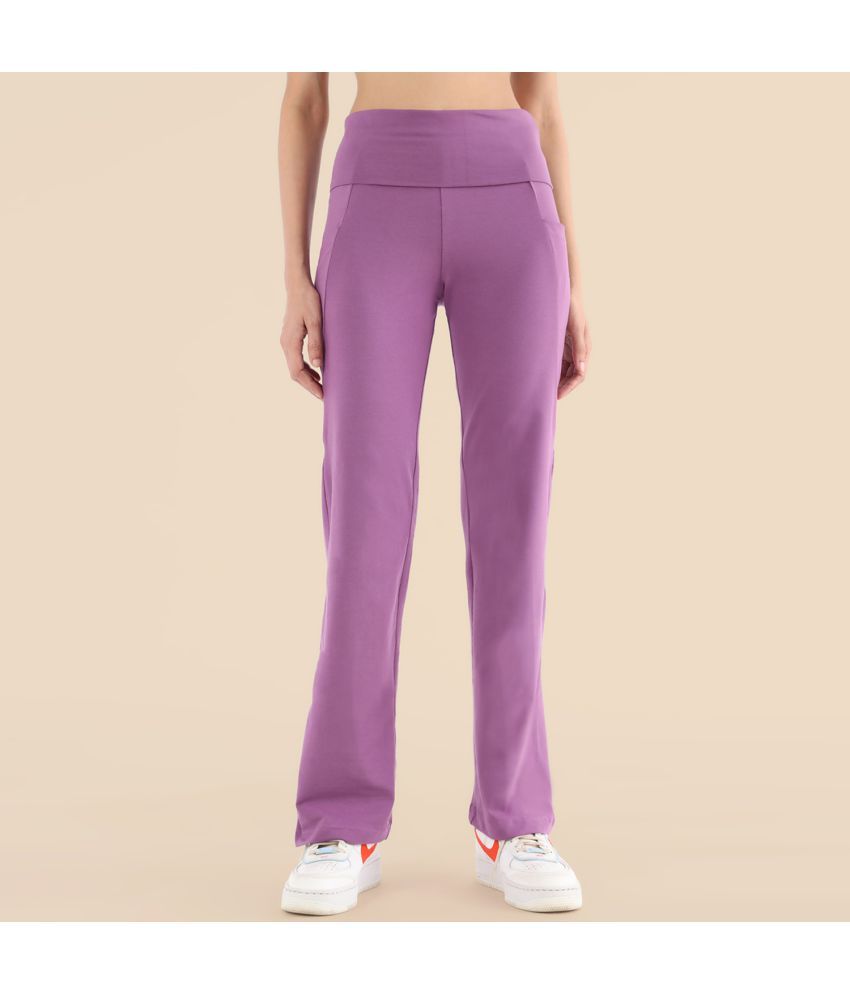     			Nite Flite - Purple Cotton Women's Yoga Trackpants ( Pack of 1 )