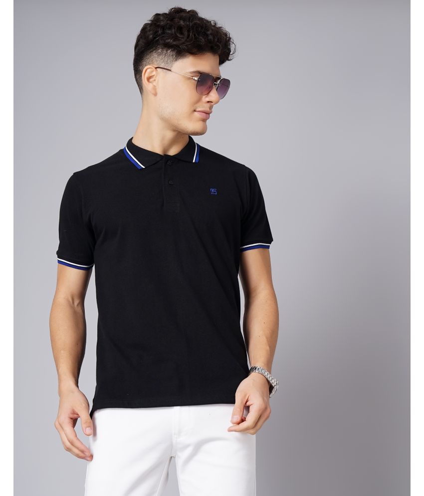     			Paul Street - Black Cotton Slim Fit Men's Polo T Shirt ( Pack of 1 )