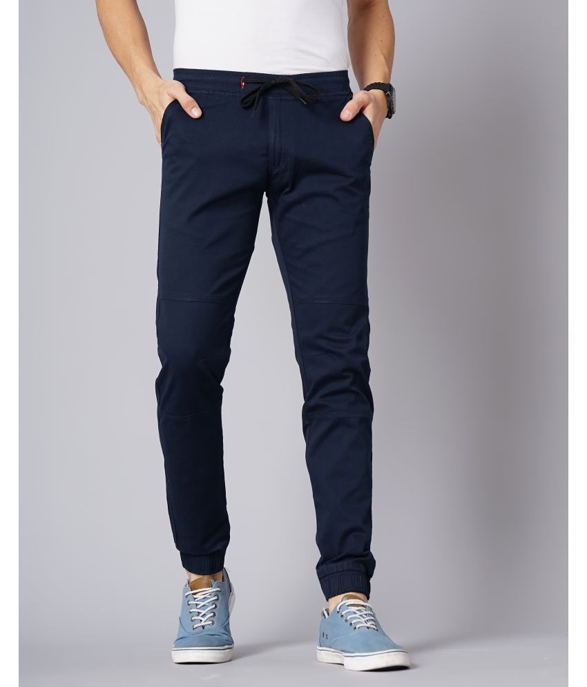     			Paul Street Navy Blue Slim Joggers ( Pack of 1 )