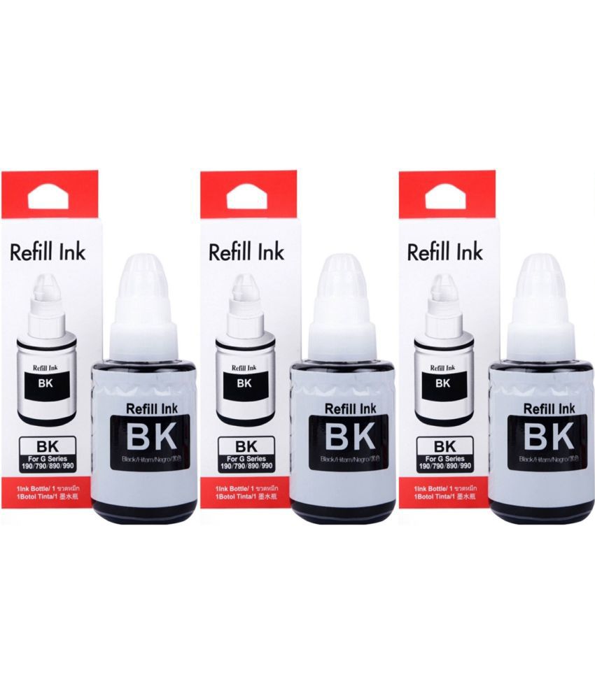     			zokio 790 INK For G2012 Black Pack of 3 Cartridge for Inkjet Printers G1000,G1010,G1100,G2000,G2002,G2010,G2012,G2100,G3000,G3010,G3012,G3100,G4000,G4010