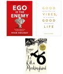 ( Combo of 3 books ) Good Vibes, Good Life & To Kill A Mockingbird & Ego Is The Enemy - paperback