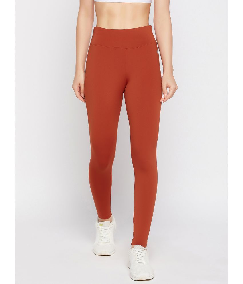     			Clovia - Rust Polyester Women's Running Trackpants ( Pack of 1 )