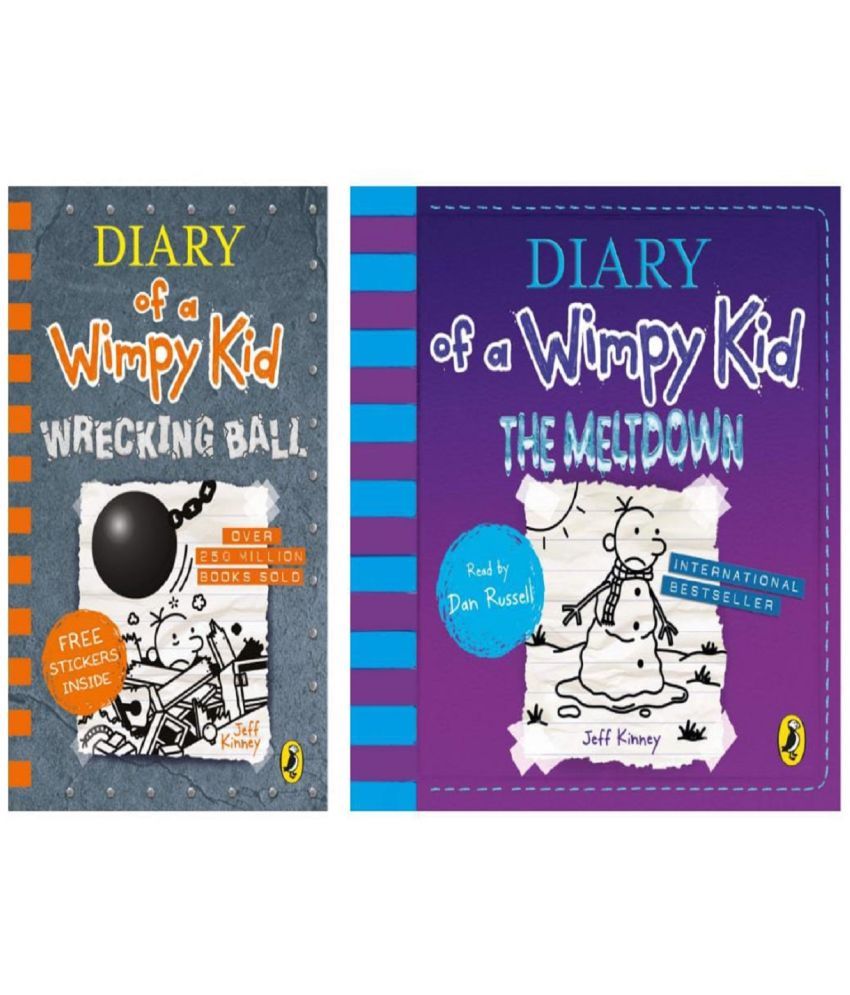     			( Combo of 2 Books ) Diary of a Wimpy Kid: Wrecking Ball & Diary of A Wimpy Kid: The Meltdown