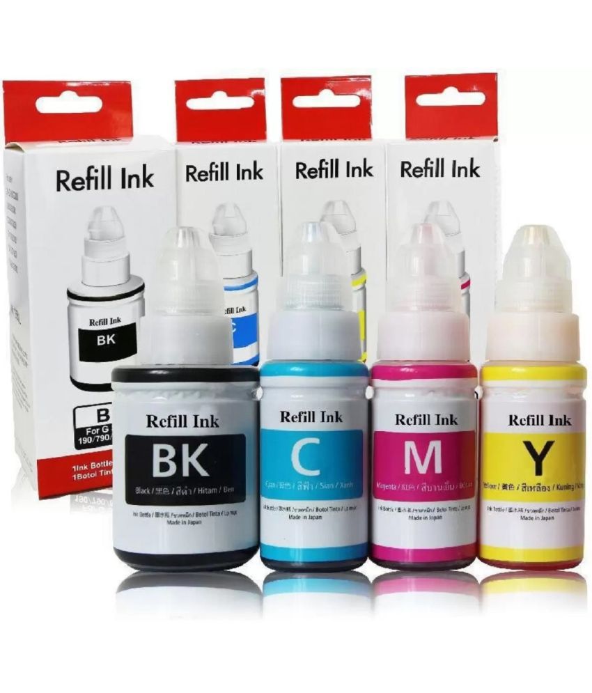     			zokio 790 INK For G2012 Multicolor Pack of 4 Cartridge for Inkjet Printers G1000,G1010,G1100,G2000,G2002,G2010,G2012,G2100,G3000,G3010,G3012,G3100,G4000