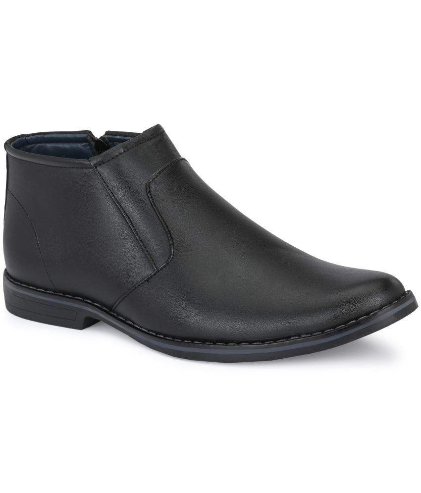     			Leeport - Black Men's Formal Boots