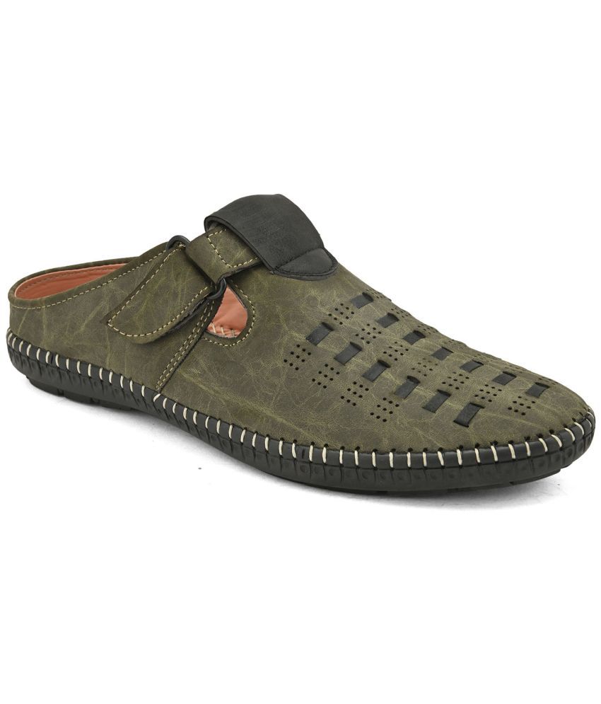     			Leeport - Olive Men's Sandals