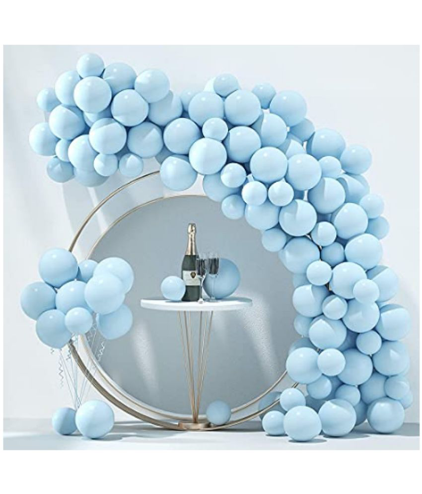     			Blooms Event  Pastel Blue Balloons Latex Party Balloons (Pack Of 50pc)