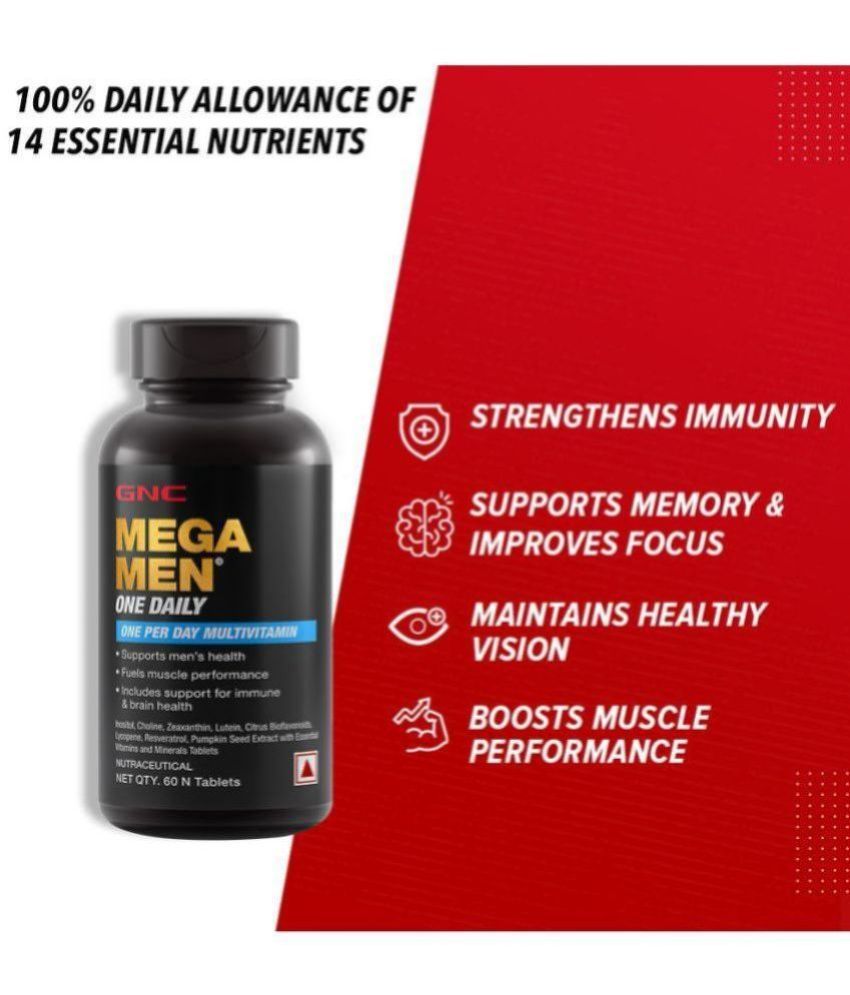 GNC Mega Men Sport Multivitamin for Men 60 Tablets Buy GNC Mega Men