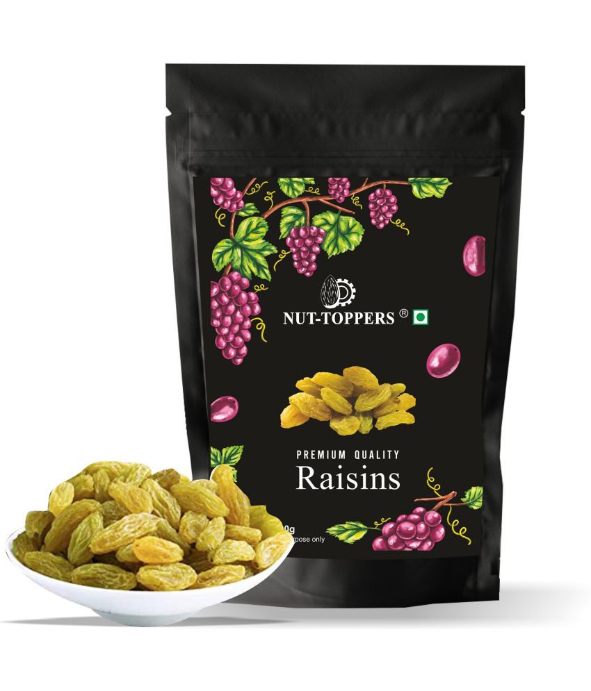    			Nut Toppers Long seedless Green Raisins 500g Value Pack | Kishmish 500g | kismis 500gm | Premium natural green raisins |