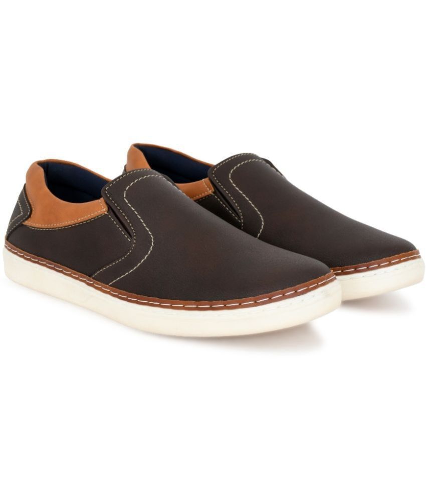     			YOU LIkE 1002 - Brown Men's Slip-on Shoes