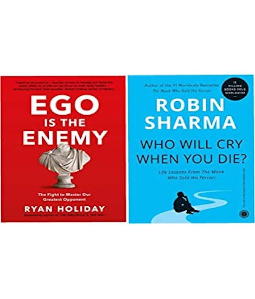     			( combo of 2 books ) Ego is the enemy + Who will cry when you will die