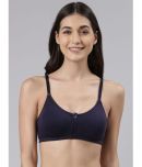 Dollar Missy - Navy Blue Cotton Non Padded Women's Everyday Bra ( Pack of 1 )