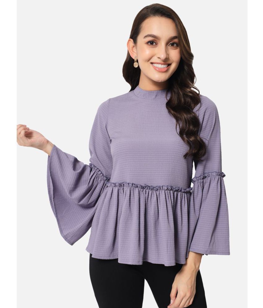     			ALL WAYS YOU - Purple Polyester Women's Peplum Top ( Pack of 1 )