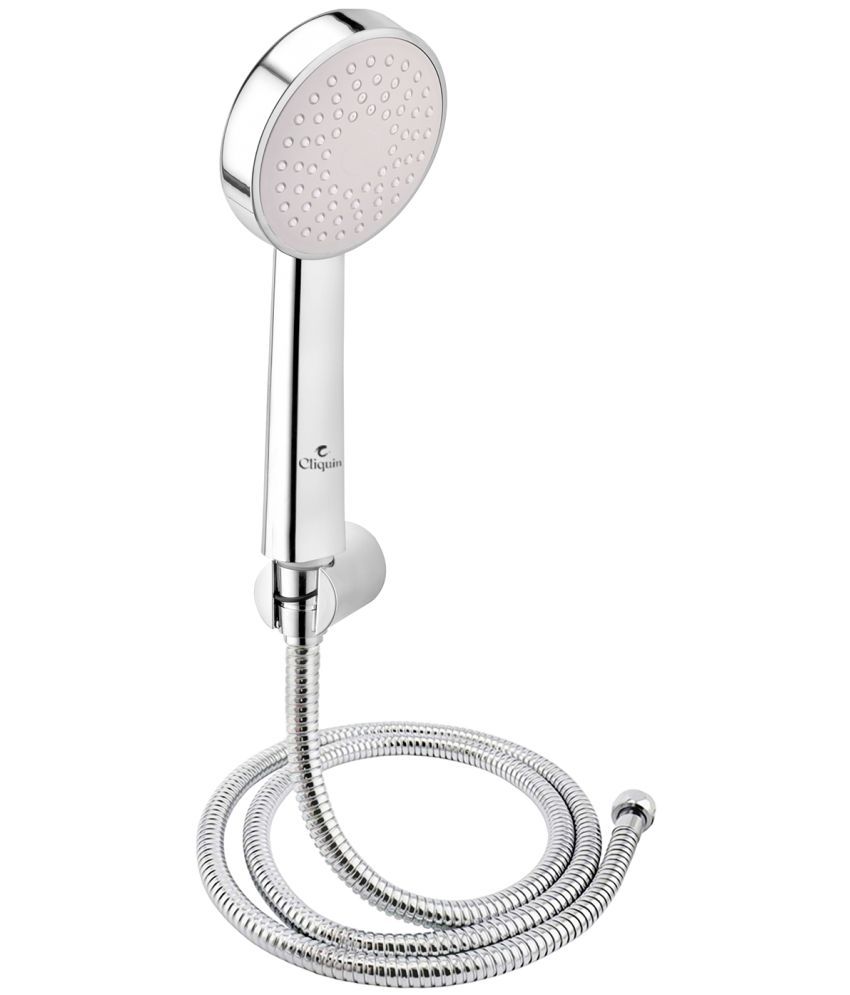 Cliquin KSHS2301 ABS Hand Shower with SS-304 Grade 1.5 Meter Flexible Hose Pipe and Wall Hook Handheld Hand Shower(Wall Mount Installation Type)