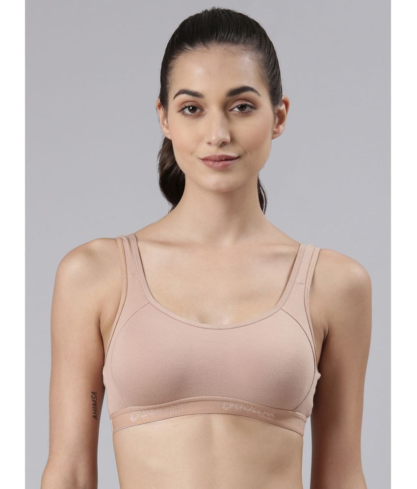     			Dollar Missy - Beige Cotton Non Padded Women's T-Shirt Bra ( Pack of 1 )