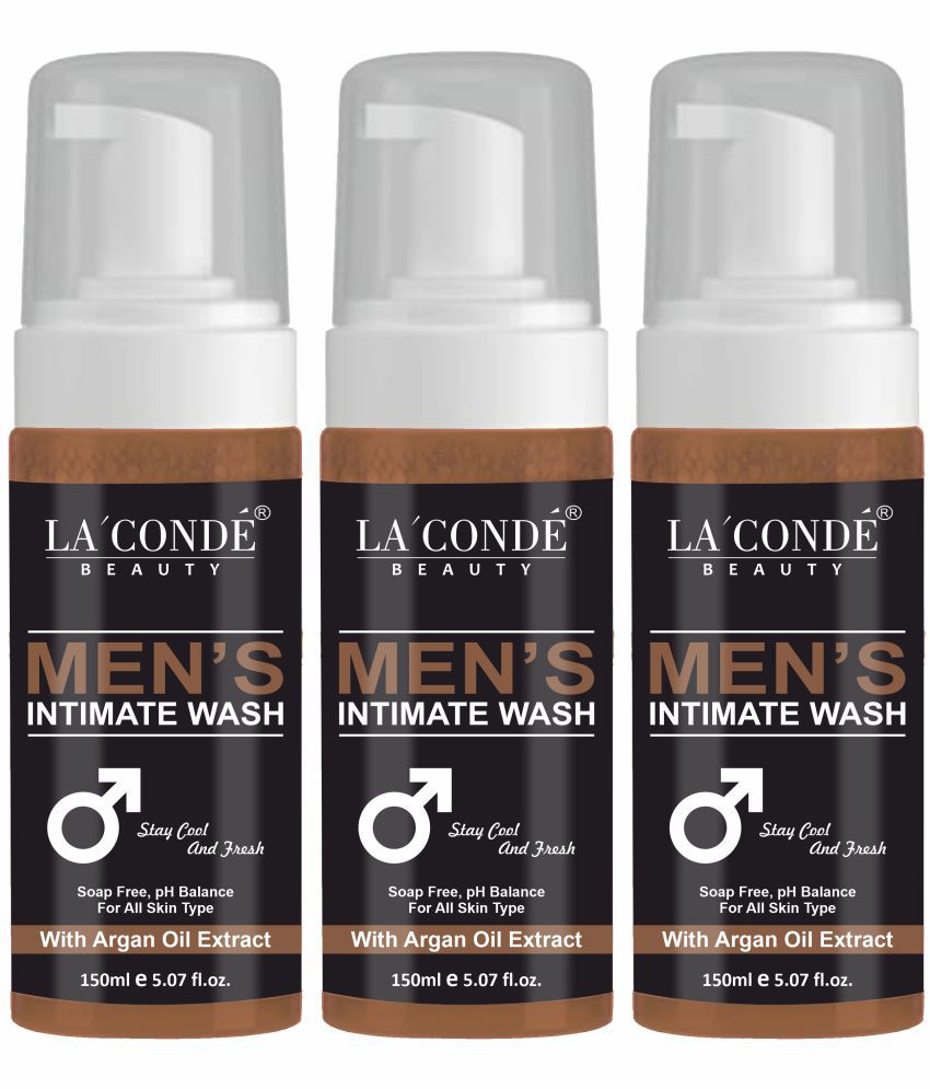     			La'Conde Reduce Bad Odour with Argan Oil Extract Men's Intimate Wash Assorted 150 Pcs Pack of 3