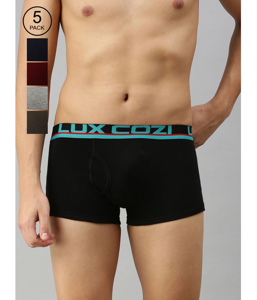     			Lux Cozi - Multicolor Xylo Trunk Cotton Men's Trunks ( Pack of 5 )