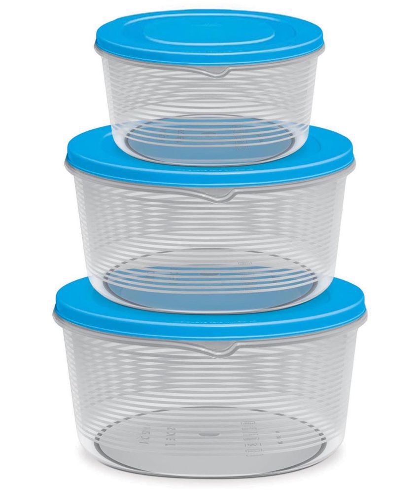     			MILTON Plastic Container Set - 3L, 3 Pieces, Blue