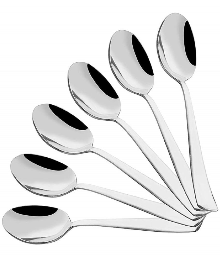     			Analog kitchenware - Silver Stainless Steel Tea Spoon ( Pack of 6 )