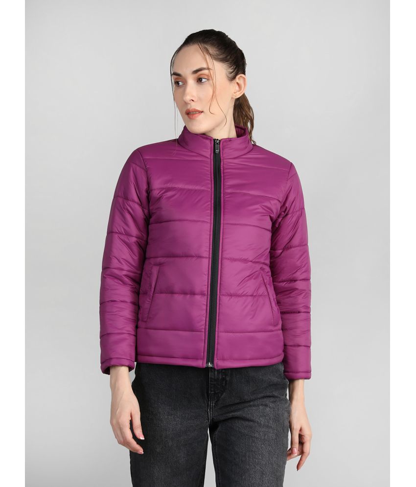 Chkokko - Polyester Purple Quilted/Padded Jackets