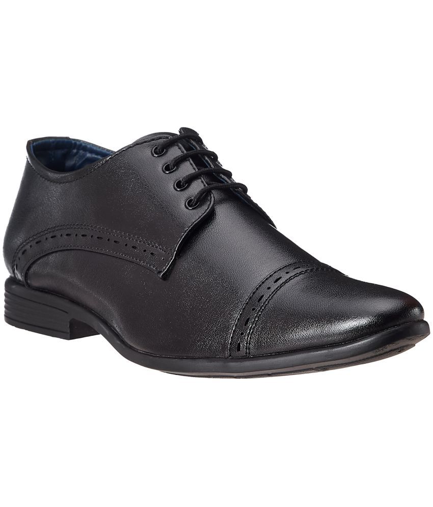     			Duke - Black Men's Brogue Formal Shoes