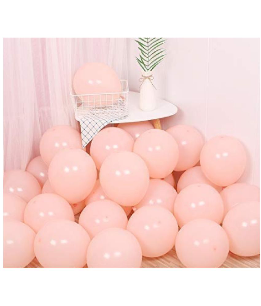     			Jolly Party  Pastel Peach Balloons Latex Party Balloons (Pack Of 100pc)