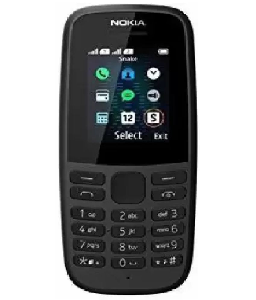     			Nokia 105/1304 Single SIM Feature Phone Black