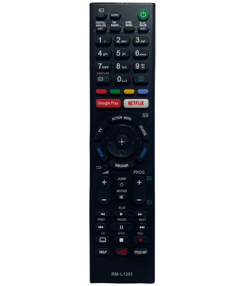     			Upix 845 Smart (No Voice) TV Remote Compatible with Sony Smart LCD/LED TV