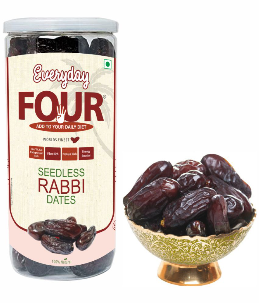     			Everyday Four Seedless Rabbi Dates (Khajoor) 400g