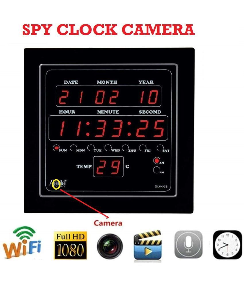 SMARTCAM SPY/HIDDEN CAMERA Clock Spy Product Price in India Buy