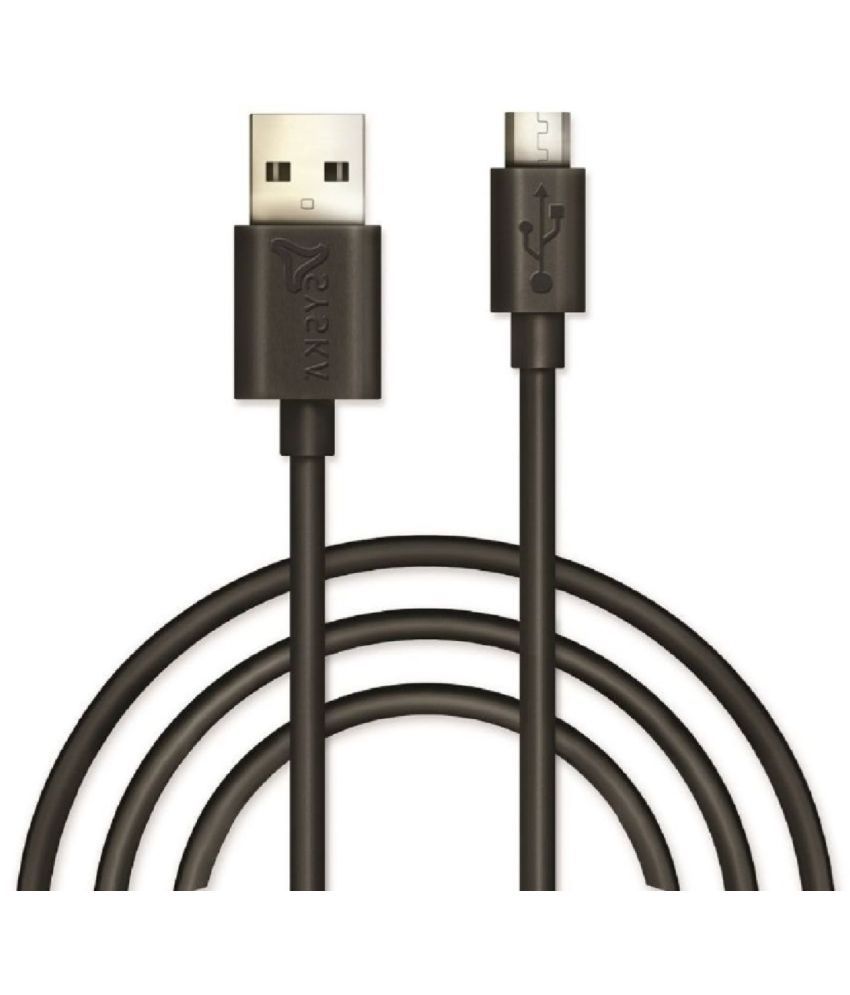     			Syska - Black 2.1A Micro USB Cable 1.2 Meter