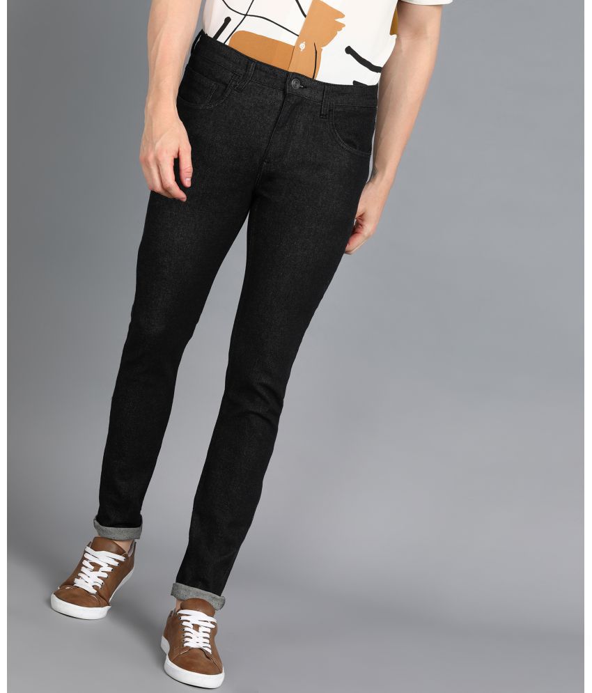 Urbano Fashion - Black Denim Slim Fit Men's Jeans ( Pack of 1 )