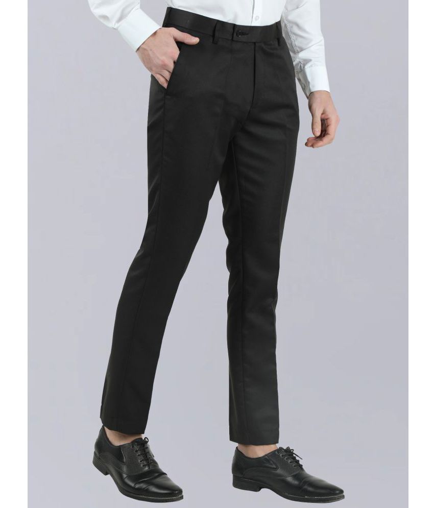    			VEI SASTRE Black Slim Formal Trouser ( Pack of 1 )