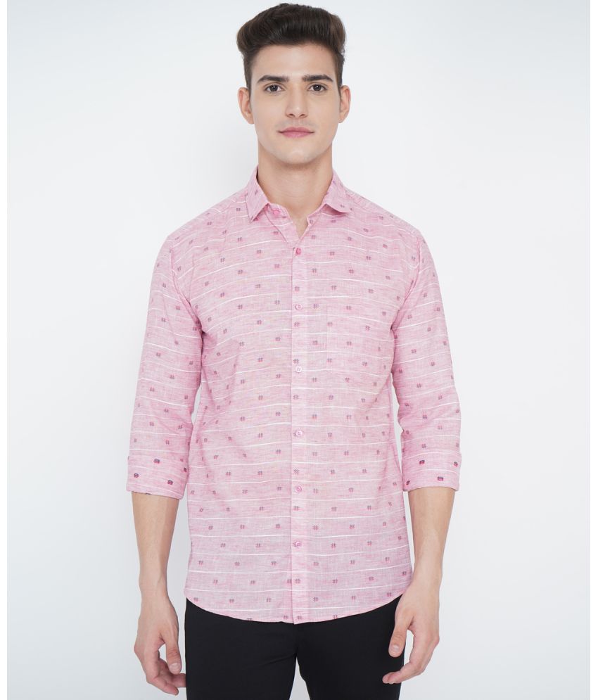     			VERTUSY - Pink 100% Cotton Regular Fit Men's Casual Shirt ( Pack of 1 )