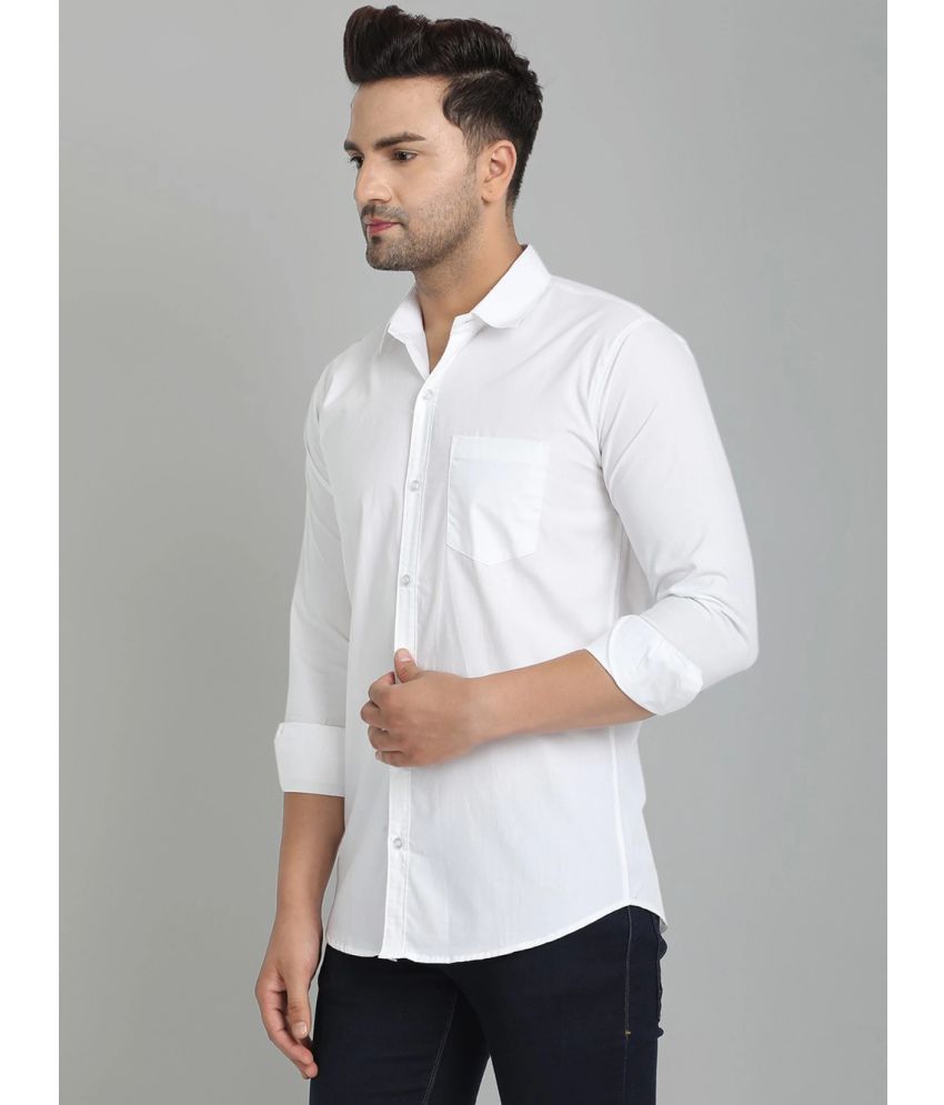     			VERTUSY - White 100% Cotton Regular Fit Men's Casual Shirt ( Pack of 1 )