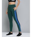 Alcis Green Polyester Solid Capri - Single