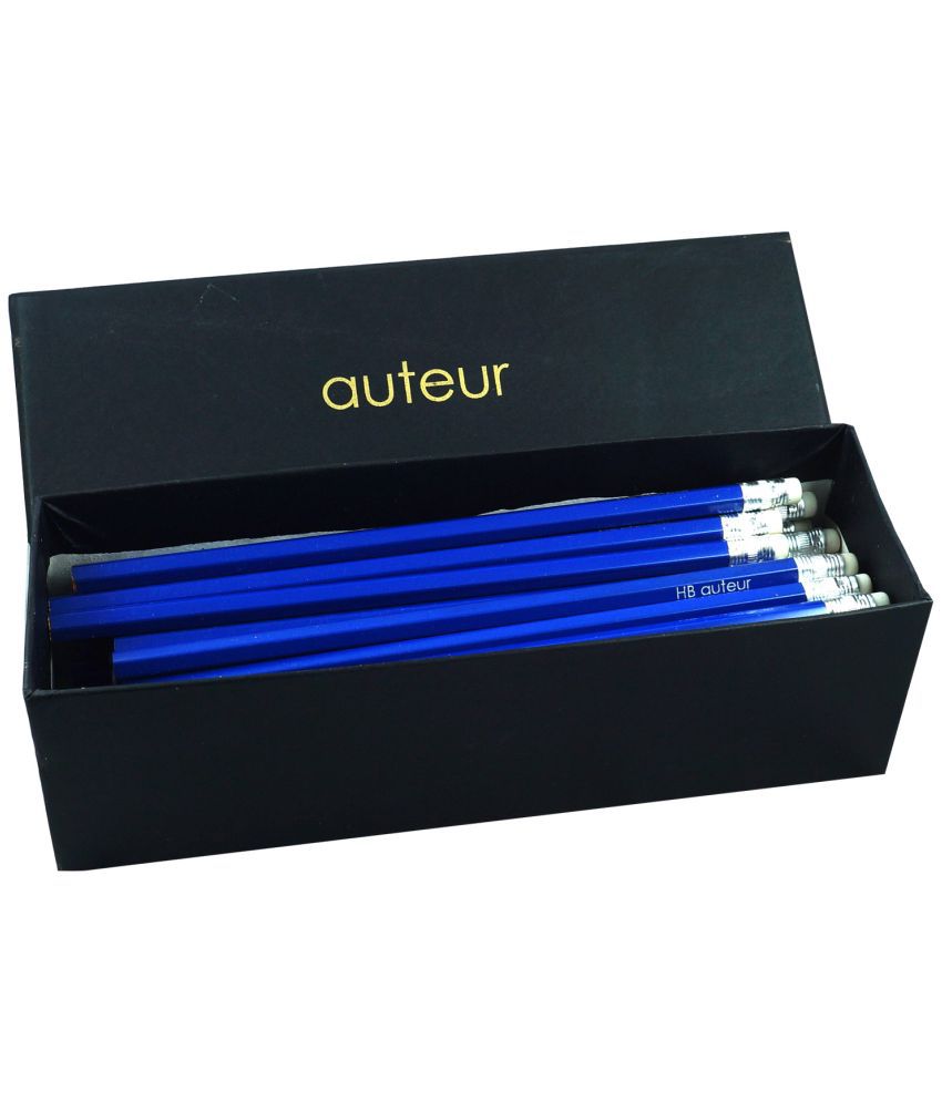     			Auteur Premium HB Extra Dark Pencil With Eraser Smooth Writing, Pack Of 50