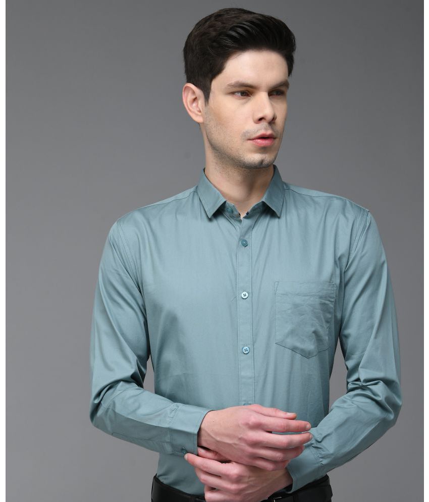    			KIBIT - Grey Cotton Slim Fit Men's Formal Shirt ( Pack of 1 )