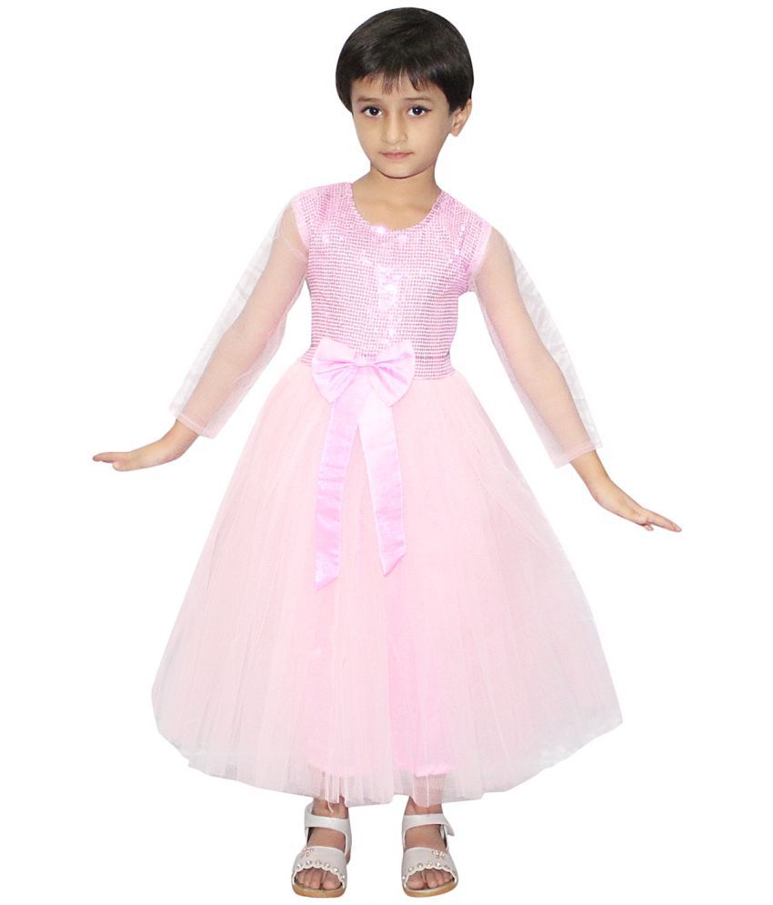     			Kaku Fancy Dresses Pink Gown Fairy Tales Costume -Pink, 3-4 Years, for Girls