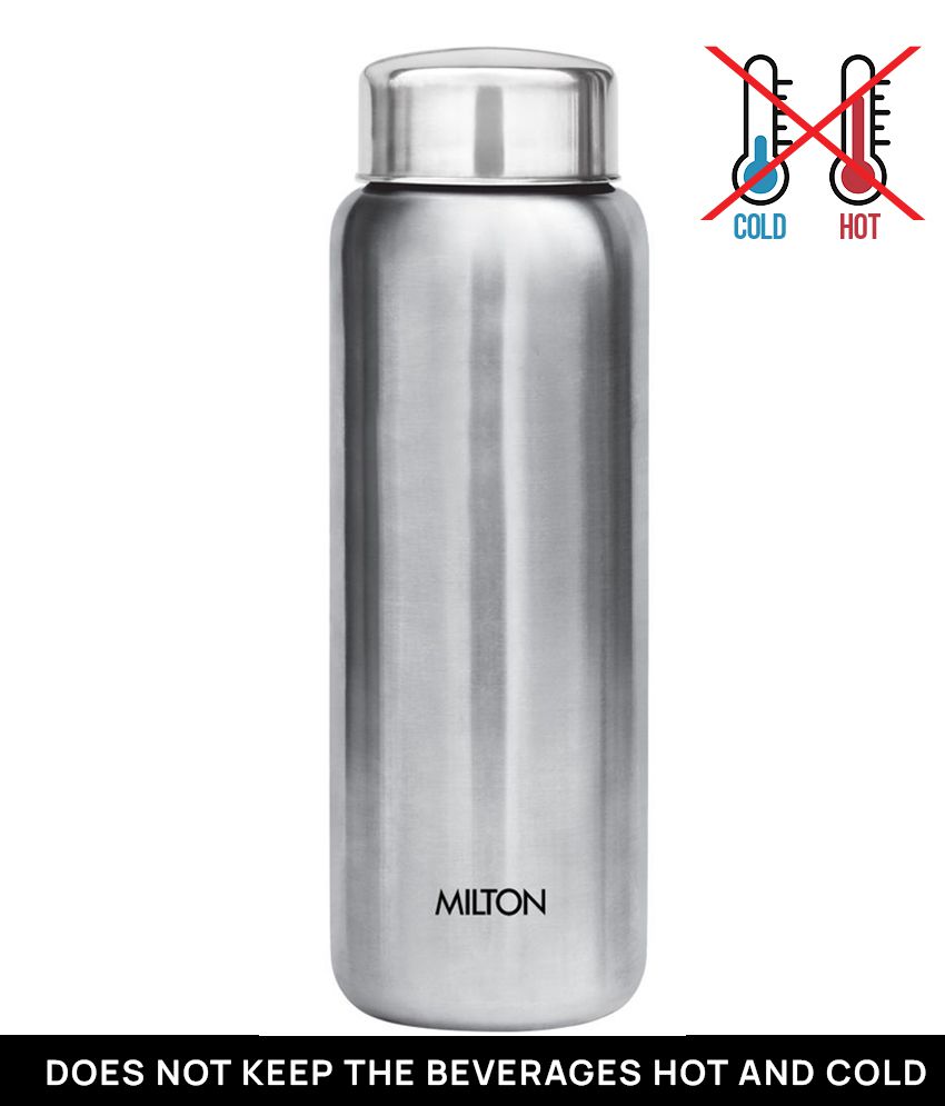     			Milton Aqua 500 Stainless Steel Water Bottle, Set of 1, 500 ml, Silver | 100% Leak Proof | Office Bottle | Gym Bottle | Home | Kitchen | Hiking | Treking Bottle | Travel Bottle