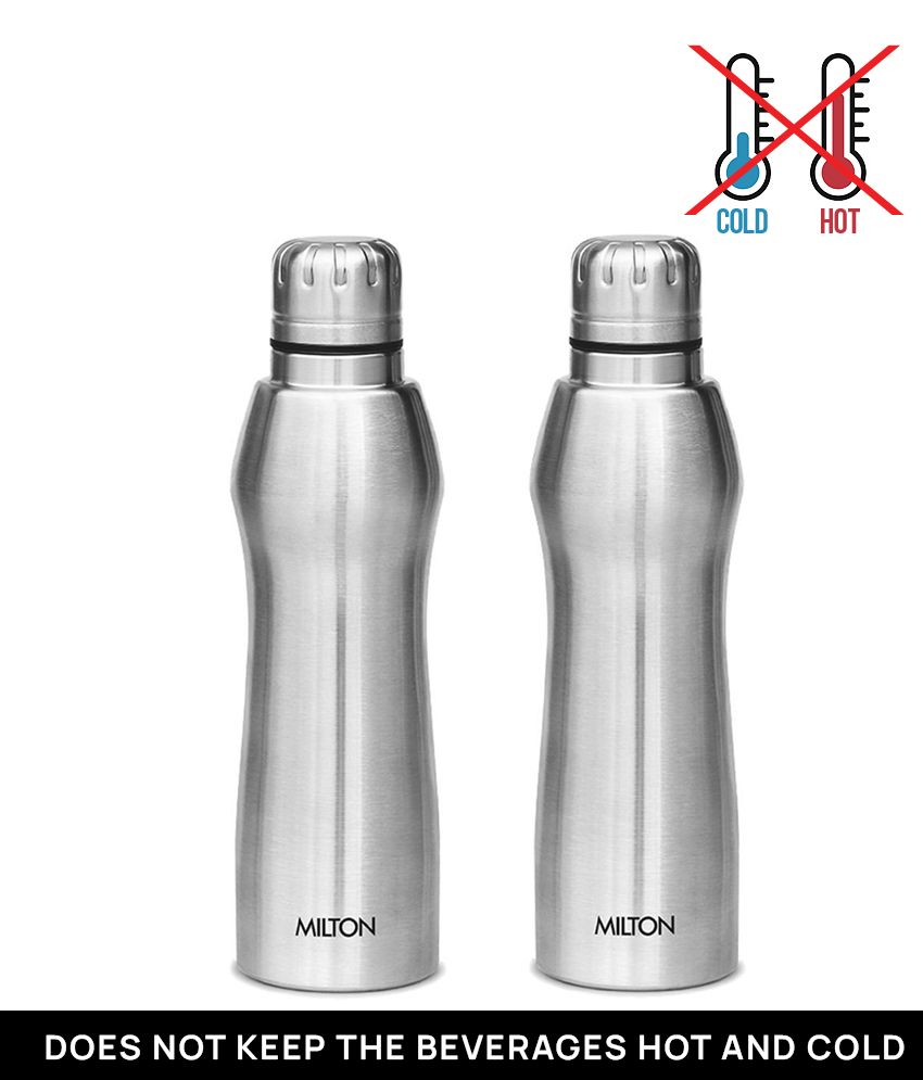     			Milton Elate 1000 Stainless Steel Water Bottle, Set of 2, 880 ml Each, Silver