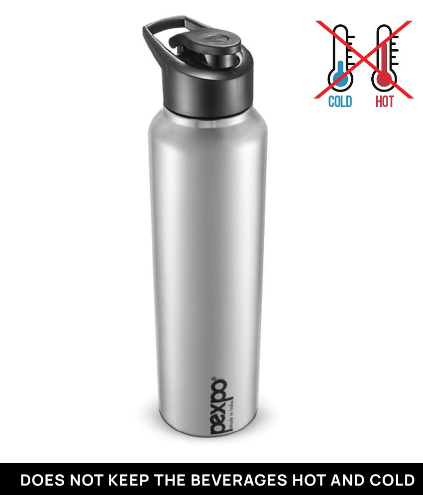     			PEXPO 1000 ml Stainless Steel Sports and Fridge Water Bottle (Set of 1, Silver, Chromo)