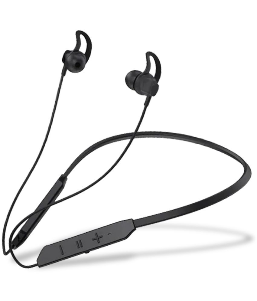     			Tecsox Vibe Neckband In Ear Bluetooth Earphone 40 Hours Playback Bluetooth IPX4(Splash Proof) Powerfull Bass -Bluetooth V 5.1 Black