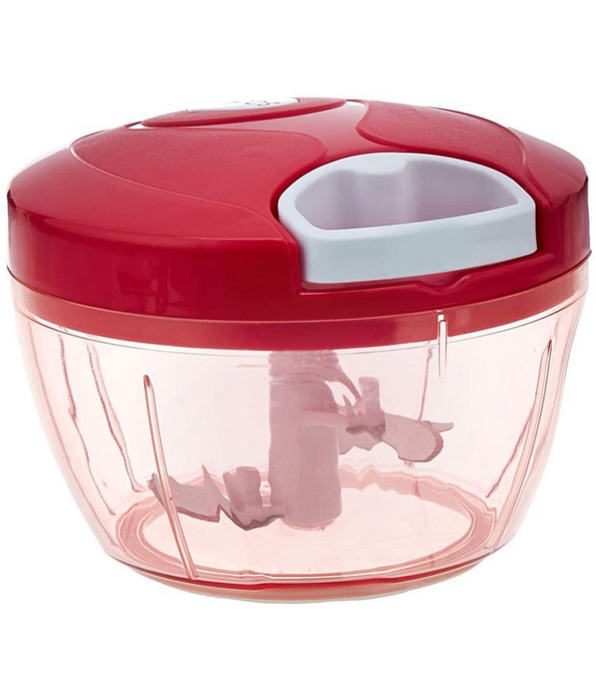     			Vayu - Pink Stainless Steel Mannual Chopper 500 ml ( Pack of 1 )