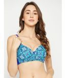 Clovia Nylon Lightly Padded Women's T-Shirt Bra ( Blue )