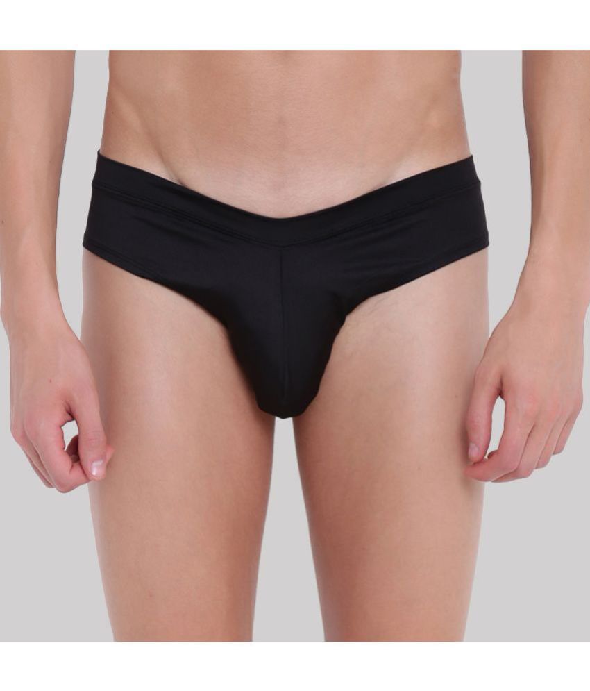     			BASIICS By La Intimo - Black BCSSS03 Polyester Men's Briefs ( Pack of 1 )