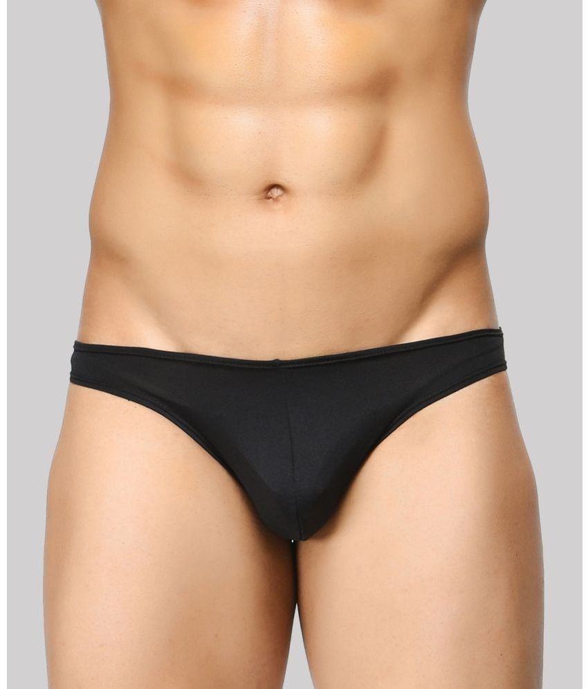     			BASIICS By La Intimo - Black BCSSS01 Polyester Men's Briefs ( Pack of 1 )