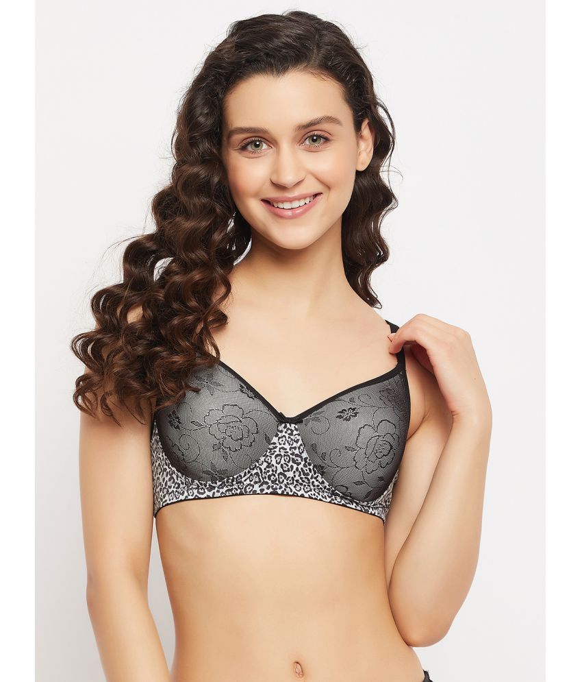     			Clovia Nylon Lightly Padded Women's T-Shirt Bra ( Black )